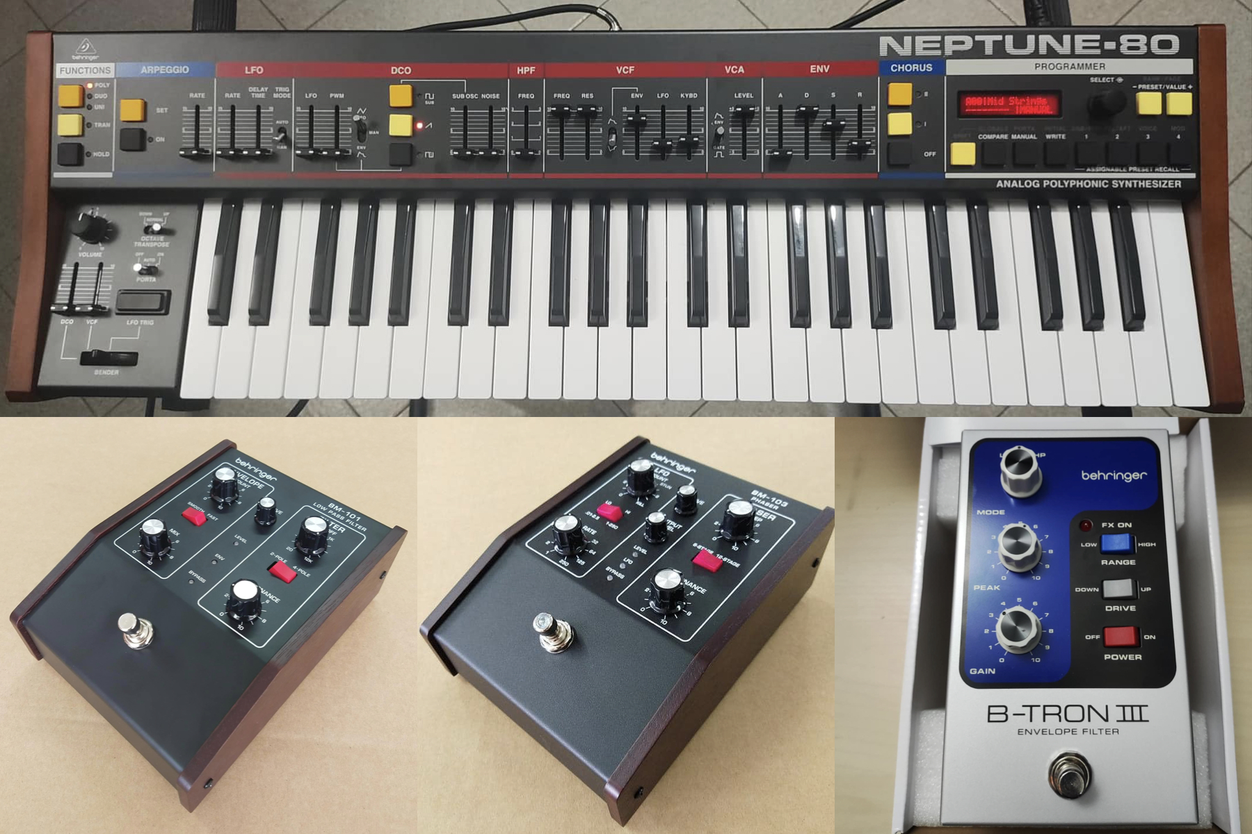 Behringer Muestra Prototipos De Neptune-80, BM-101, BM-103 Y B-Tron III ...